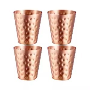 Tasse brillante en cuivre fabriquée à la main de qualité supérieure ajoutant une sophistication et un luxe intemporels à chaque gorgée - Product Image 5