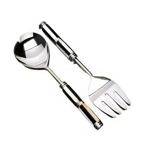 Servidor de Ensaladas de Acero Inoxidable con Diseño de Mango de Aluminio, Servidor de Buffet de Acero Inoxidable - Product Image 4