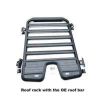 Plataforma de Techo Modular Resistente con Bajo Ruido de Viento, Portaequipajes de Techo de Aleación de Aluminio para Toyota Land Cruiser Prado LC250 2024+