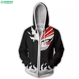 Blank Regular Fit Hoodie Oversized Hooded 400gsm Solid Zipper Hoodies Cotton Fleece Breathable Quick Dry Winter Unisex <b>Jacket</b> - Product Image 3