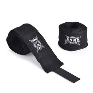 Venta al por mayor logotipo personalizado gimnasio boxeo elástico mano envuelve Kickboxing Muay Thai MMA guantes protectores con protección de muñeca transpirable - Product Image 1