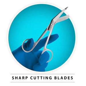 กรรไกรพยาบาลสแตนเลสคุณภาพสูง ชุดเครื่องมือผ่าตัดแบบใช้มือ สำหรับผ่าตัดผ้าพันแผล ใช้ทางการแพทย์ - Product Image 4