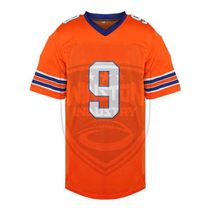 Jersey de Fútbol Americano de Algodón 100% de Alta Calidad, Estilo Nuevo, Duradero, Transpirable, Colores Personalizables, de Fabricante Profesional - Product Image 1