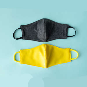 Masque Polyester 2 Couches Spandex Lavable Visage Bleu Masques En Nylon Blanc 100 Couleur Coton Masque Tissu Blanc Personnalisé Uni - Product Image 4