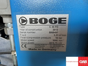 Compresor de tornillo de velocidad variable Boge C 30 FD de 10HP con secador integrado en venta - Compresor de aire - Product Image 6