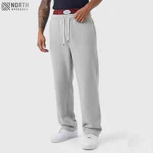 Pantalones holgados de cintura doble y pierna ancha personalizados para hombre, ropa de calle, pantalones de chándal de lana de algodón de gran tamaño, joggers para hombre, fabricante de invierno - Product Image 1