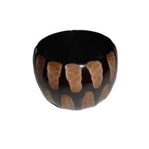 High-Quality Black & <b>White</b> Resin Carving Bangle for Girls & Women <b>Bracelets</b> & Bangles - Product Image 2
