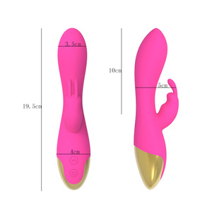 Conejo vibrador 10 frecuencia vibración consolador Usb recarga punto <span class=keywords><strong>G</strong></span> empuje vibrador juguetes sexuales para mujer - Product Image 2