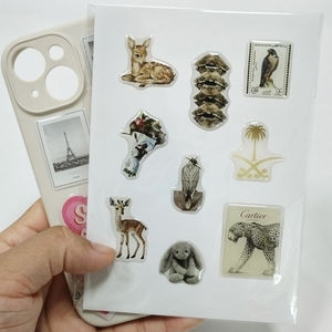 Nouveauté : Feuille d'autocollants décoratifs en époxy 3D personnalisés, autocollants pour téléphone portable DIY personnalisés - Product Image 1
