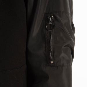Wholesale <b>Lightweight</b> Softshell Nylon Canvas Satin Puffer <b>Jacket</b> for <b>Men</b> Custom Logo <b>Waterproof</b> Bomber <b>Jacket</b> Long Length - Product Image 5