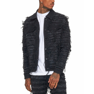 Vêtements décontractés veste en jean de coupe régulière pour hommes veste en jean de haute qualité pour hommes en stock disponible - Product Image 4