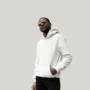 Sweat à capuche pour homme avec design personnalisé, impression en relief, broderie, logo personnalisé, sweat à capuche surdimensionné, streetwear tendance - Product Image 5