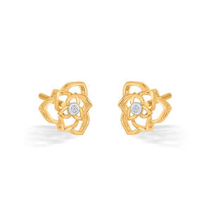 Boucles d'oreilles créoles en or jaune 18 carats avec zircon pour femme, bijoux de mariage tendance - Product Image 4