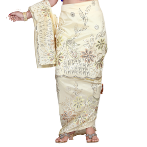 Vestido de mujer de estilo africano multicolor de grado superior de la mejor calidad George Wrapper Exportadores indios con Headtie - Product Image 4