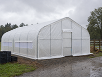 Kit de serre tunnel 6x15x3m, résistant aux UV, avec couverture en maille PE transparente pour la culture des plantes de jardin et la plantation en arrière-cour