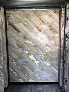 Alfombra Turca de Poliéster Afelpado Adiva, Tejida a Máquina con Diseño Jacquard, de Pelo Alto, Reversible, Acolchada y Lavable con Base de Yute - Product Image 1