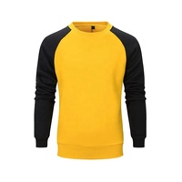 OEM personalizado Color sólido de manga larga de los hombres de cuello redondo sudadera último diseño en relieve Logo Material polar invierno añadir su propio 3D
