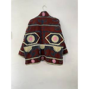 เสื้อแจ็คเก็ตปักลายซูซานี ผ้ากำมะหยี่ ทำมือ สำหรับทุกเพศ บุด้วยผ้าฝ้ายด้านใน เสื้อคลุมสำหรับทุกเพศ เสื้อแจ็คเก็ตสำหรับงานปาร์ตี้ของผู้หญิง - Product Image 4