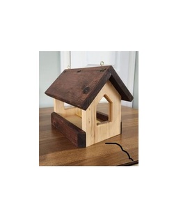Casetas de pájaros de madera resistentes a la intemperie duraderas con encantadores diseños rústicos para atraer gorriones y petirrojos a su jardín - Product Image 3