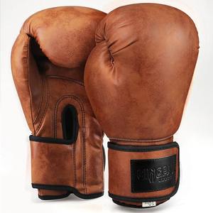 Gants de boxe rétro en cuir PU pour adultes, femmes/hommes, MMA, Muay Thai, entraînement, équipement de gym - Product Image 5