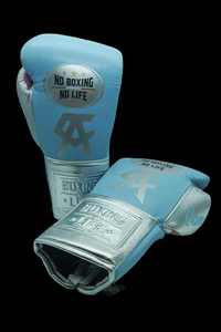 Gants de boxe professionnels de haute qualité, faits à la main, neufs, en cuir, avec lacets, poignées respirantes et absorbantes - Product Image 2