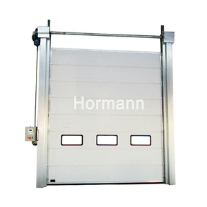 Portes coulissantes pliantes en acier industriel <span class=keywords><strong>Hormann</strong></span>, levage automatique, étanches, coupe-vent, isolantes thermiquement pour entrepôt, atelier, usine - Product Image 2