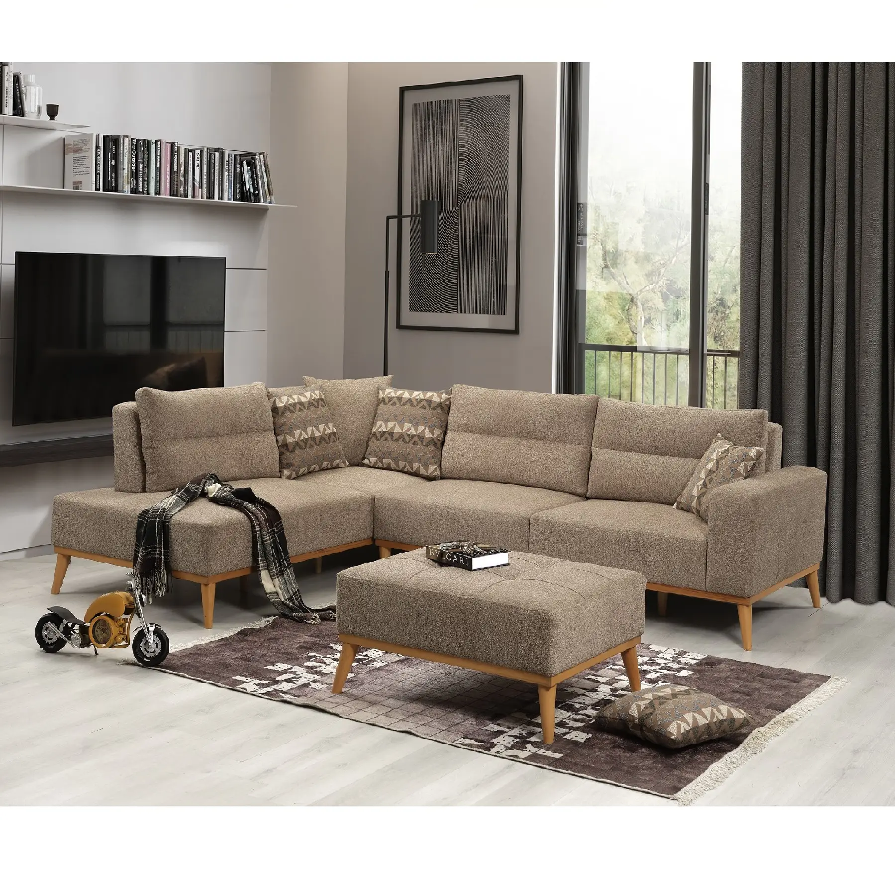 Maya Hoekbank Luxe Moderne Meubels Italiaanse Stijl Bestseller Woonkamer Sets Luxe Sofa Set L Vorm Bank