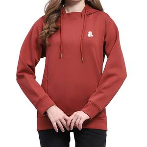 Sudadera con Capucha para Mujer, Invierno, Color Sólido, Bolsillo Tipo Canguro, Corte Ajustado, Casual, Transpirable, Ecológica, Poliéster y Algodón - Product Image 1