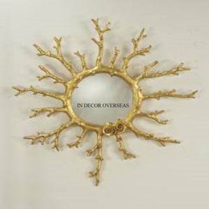 Most Selling Antique Stylish Designer Premium Quality Metal Made Attractive Look Frame For Round Shape Wall Mirror Supplies - Product Image 6