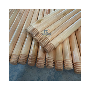 Hecho en Vietnam Madera natural para palo de escoba Palo de escoba Precio de fabricante al por mayor - Product Image 5