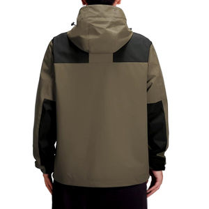 Chaqueta cortavientos de invierno de manga larga informal unisex, transpirable, impermeable, ecológica, con cierre de cremallera, capucha de talla grande, High Street - Product Image 2