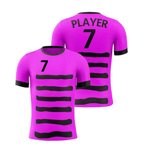 Último Diseño de Camisetas de Fútbol para Adultos, Ropa de Entrenamiento para Hombre, Personalizable, de Secado Rápido, Transpirable, Ligera, con Cuello Redondo - Product Image 3