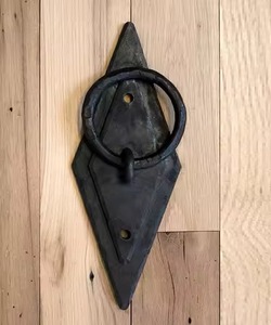 Aldaba de puerta de Metal, decoración de puerta delantera Vintage, manija de anillo resistente, puerta de entrada de Villa para el hogar, decoración de Hardware - Product Image 5