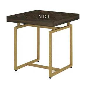 Coffee Table Restaurant & Cafe Furniture Decor Side Table At Wholesale Antique Finishing Square Metal Table Supplier From India