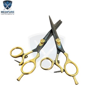 Ensemble de ciseaux de coiffure pour salon de coiffure, ciseaux professionnels, outils d'éclaircissage, construction en acier inoxydable - Product Image 2