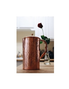 La cruche en cuivre Artisan avec ouverture large et base stable pour verser de l'eau détox améliore la décoration intérieure traditionnelle pour les fêtes - Product Image 5