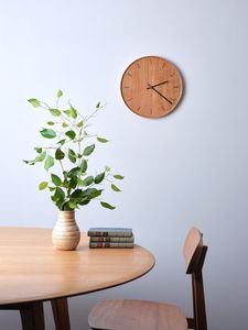 Horloge en bois classique chiffres romains minimalisme horloge murale idéale pour la maison salon Design décoratif horloge murale en bois - Product Image 4