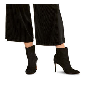 Pantaloni Palazzo Neri da Donna Rachel Roy in Velluto a Coste a Vita Alta, Gamba Larga con Funzione Anti-Pilling, Taglia Large - Product Image 3