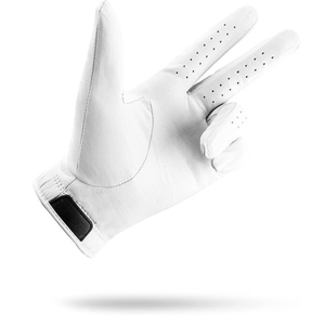 Guante de golf de cuero blanco para hombre con ventilación perforada transpirable Piel de oveja cómoda durante todo el día y control de agarre superior - Product Image 2