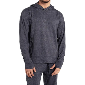 Vêtements de sport à logo personnalisé pour hommes, survêtements deux pièces de marque privée OEM, survêtements de sport écologiques à motif solide pour l'hiver - Product Image 3