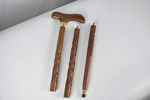 Canne de marche moderne en bois faite à la main, de haute qualité et à prix abordable, avec fonction de toucher réel, simple et de soutien pour la mobilité des personnes âgées - Product Image 6