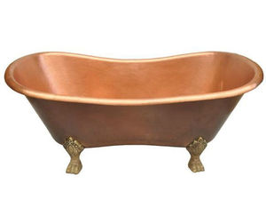 Bañera de cobre única con acabado plateado de diseño martillado para restaurantes de Hotel en casa, bañera de lujo de Venta caliente - Product Image 4