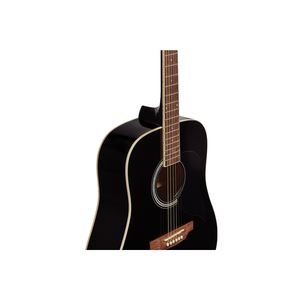 กีตาร์ EKO-Ranger 6สีดำ, กีตาร์อะคูสติก HQ Dreadnought Spruce Top, Linden Back/sides, Okoume Neck, roupana Fingerboard - Product Image 3