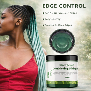 Gel Coiffant Herbal SunpinHerb 16oz Sans Alcool Nourrissant Tenue Extra Forte Tresses Soignées Conditionnant Fini Mat Marque Privée Vente en Gros - Product Image 5