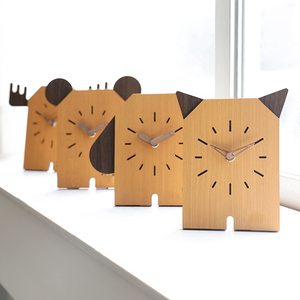 Modern Cute Wood <b>Clock</b> Cheap Price Hot Sale Wooden Desktop Stand <b>Clocks</b> for <b>Kids</b> Room Decor - Product Image 1