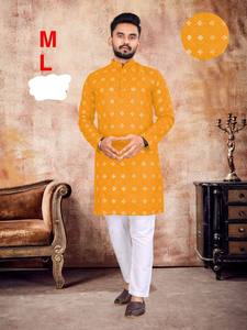 Nuevo 2025 hombres elegante algodón suave Kurta blanco bordado hilo trabajo dibujado a mano fiestas última boda tradicional Kurta - Product Image 6