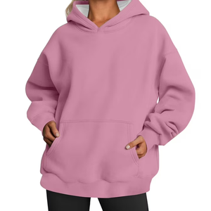 Sudadera con Capucha Oversize Estampada de Fábrica OEM para Mujer, de Alta Calidad, Forro Personalizado, Felpa Francesa 100% Algodón, Corte Casual - Product Image 3