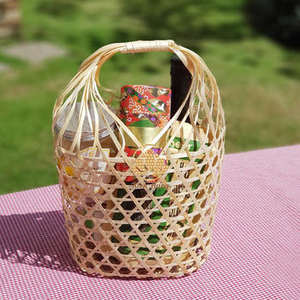 Boîte à bento en bambou tissé naturel écologique boîte-cadeau de sécurité alimentaire style asiatique en gros fabriqué au Vietnam - Product Image 3