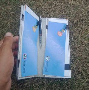 Portefeuille pour chéquier en cuir véritable écologique de 7 pouces avec logo personnalisé par Anwar Enterprises - Product Image 1