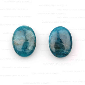 Haute qualité 10x14mm naturel bleu apatite forme ovale briolette perles calibré Quartz fournitures en vrac pour la fabrication de pendentif - Product Image 4